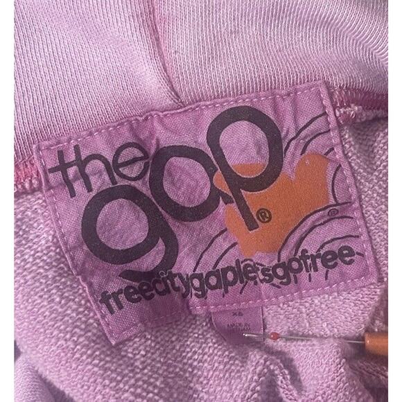 Free City Women's XS Purple Distressed Color and Sound Gap Sweater Hoodie EUC - Picture 3 of 4